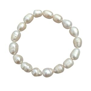 White Pearl Stretch Bracelet